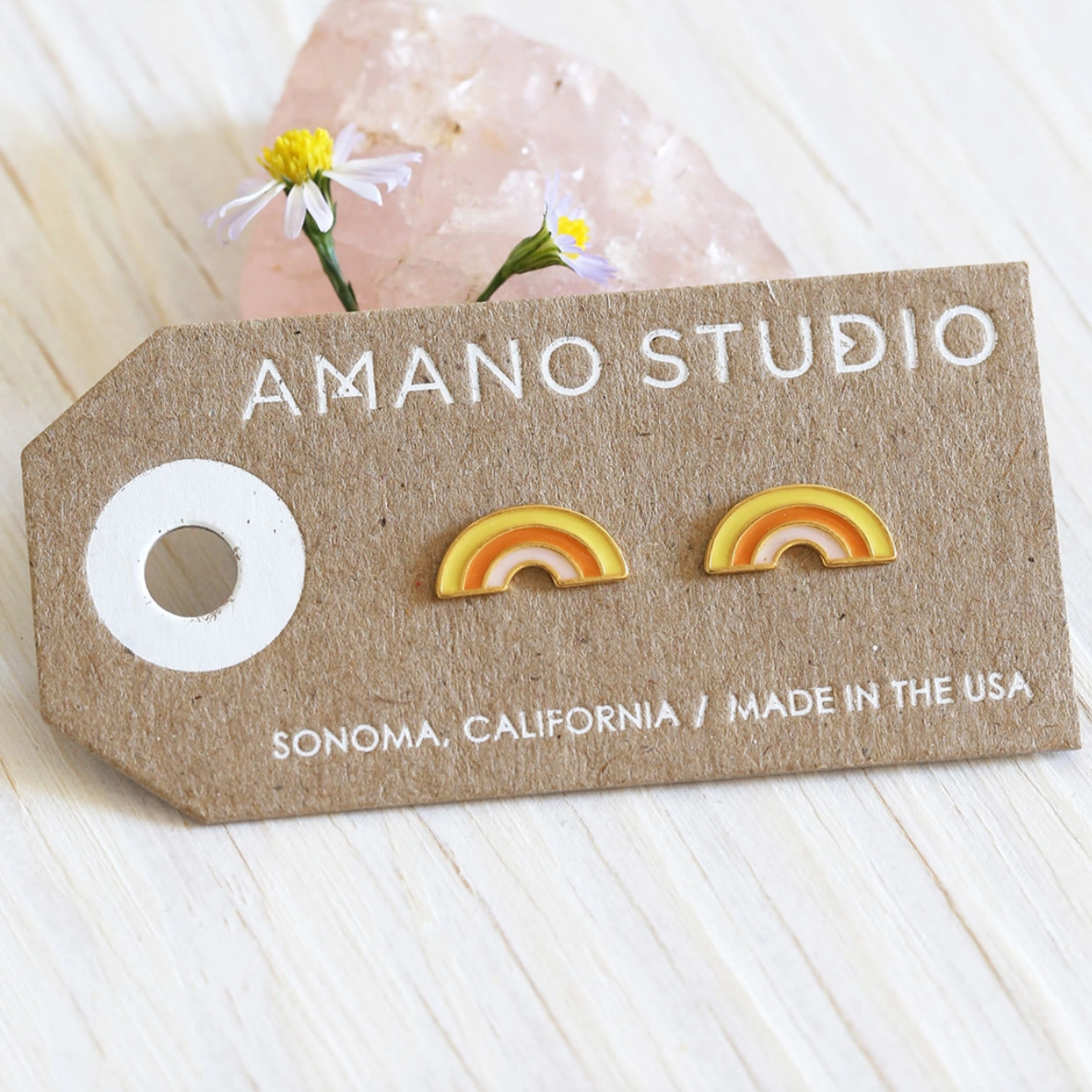 Retro Rainbow Studs