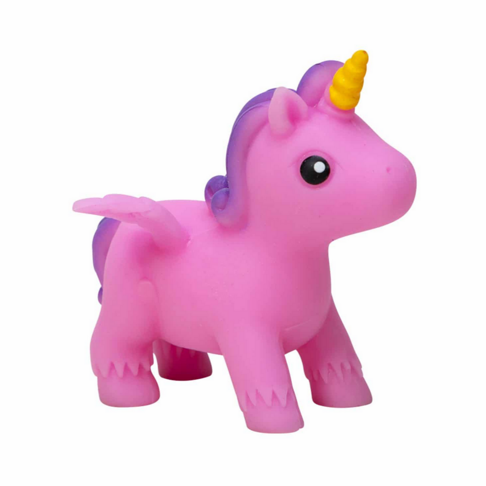 pink unicorn with white background