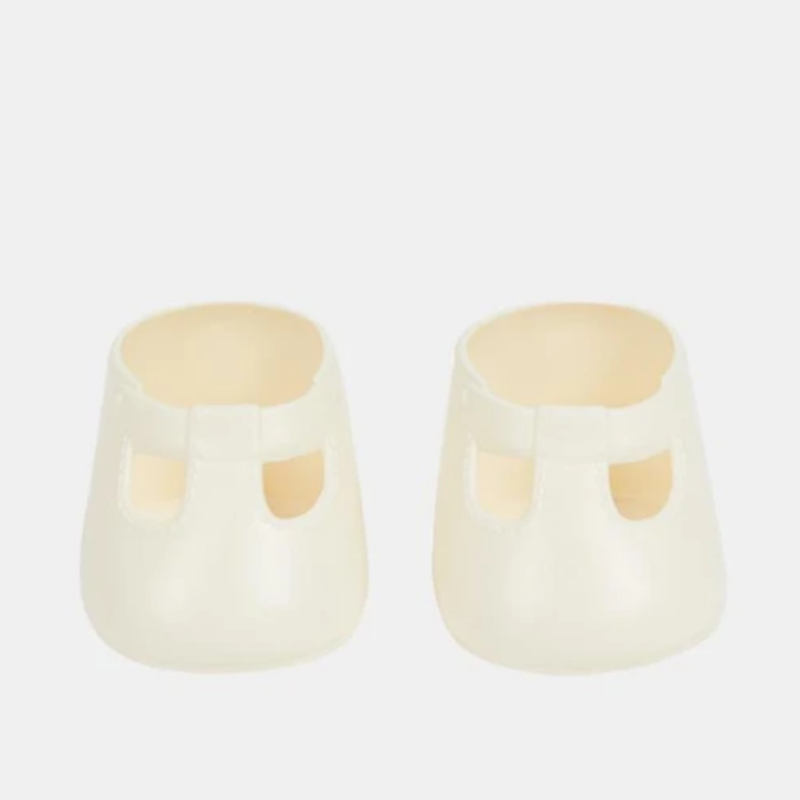 white doll shoes
