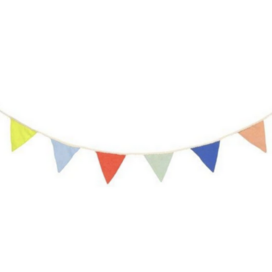 Multicolor Knitted Flag Garland