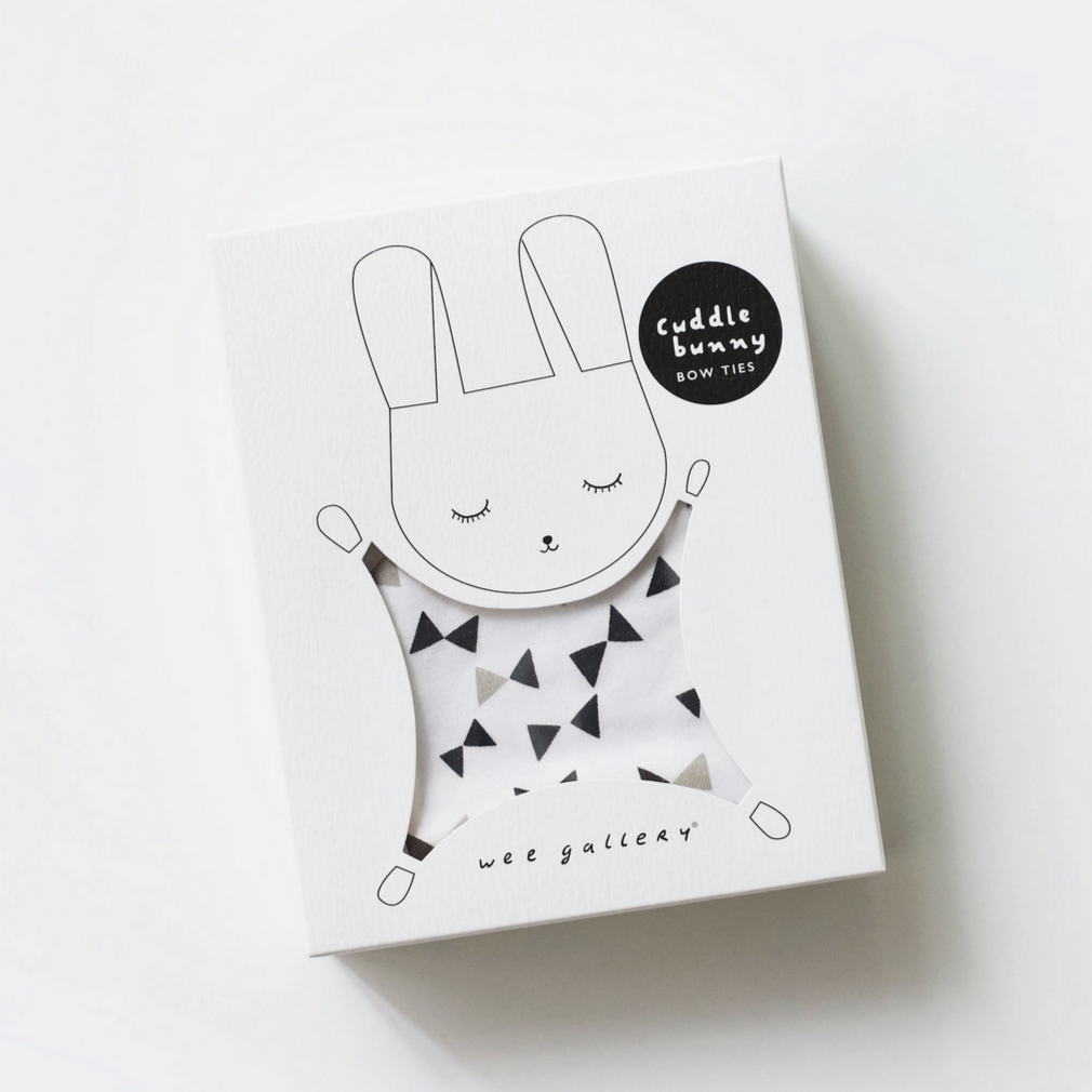 Organic Cuddle Bunny Lovie -bowties