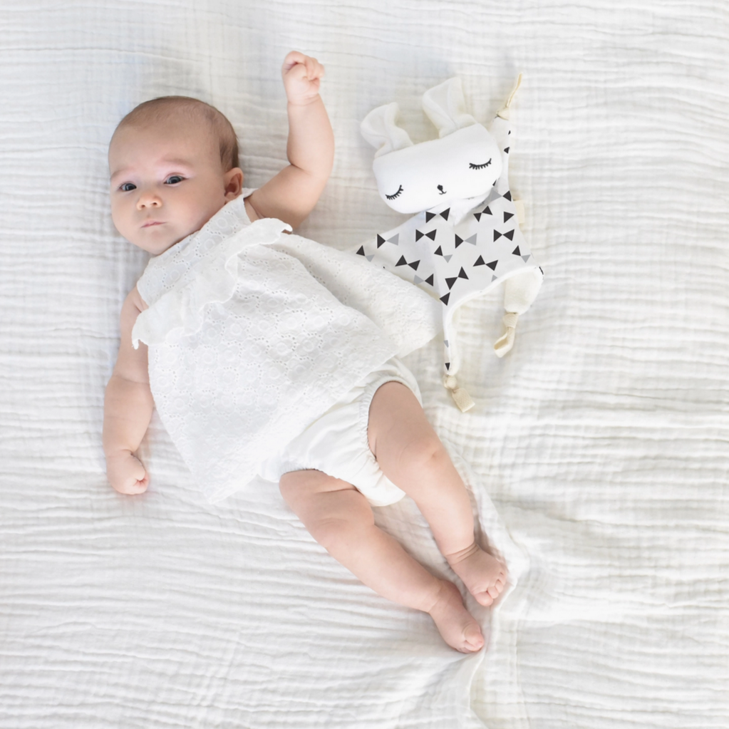Organic Cuddle Bunny Lovie -bowties