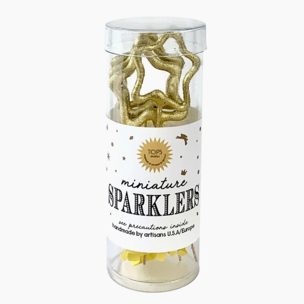 Mini Gold Sparklers Star in Tube