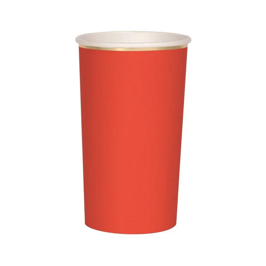 Red Highball Cups