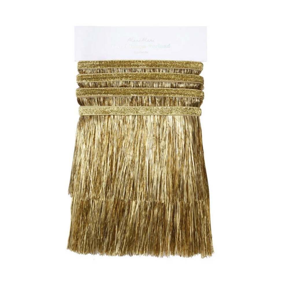 Gold Tinsel Fringe Garland