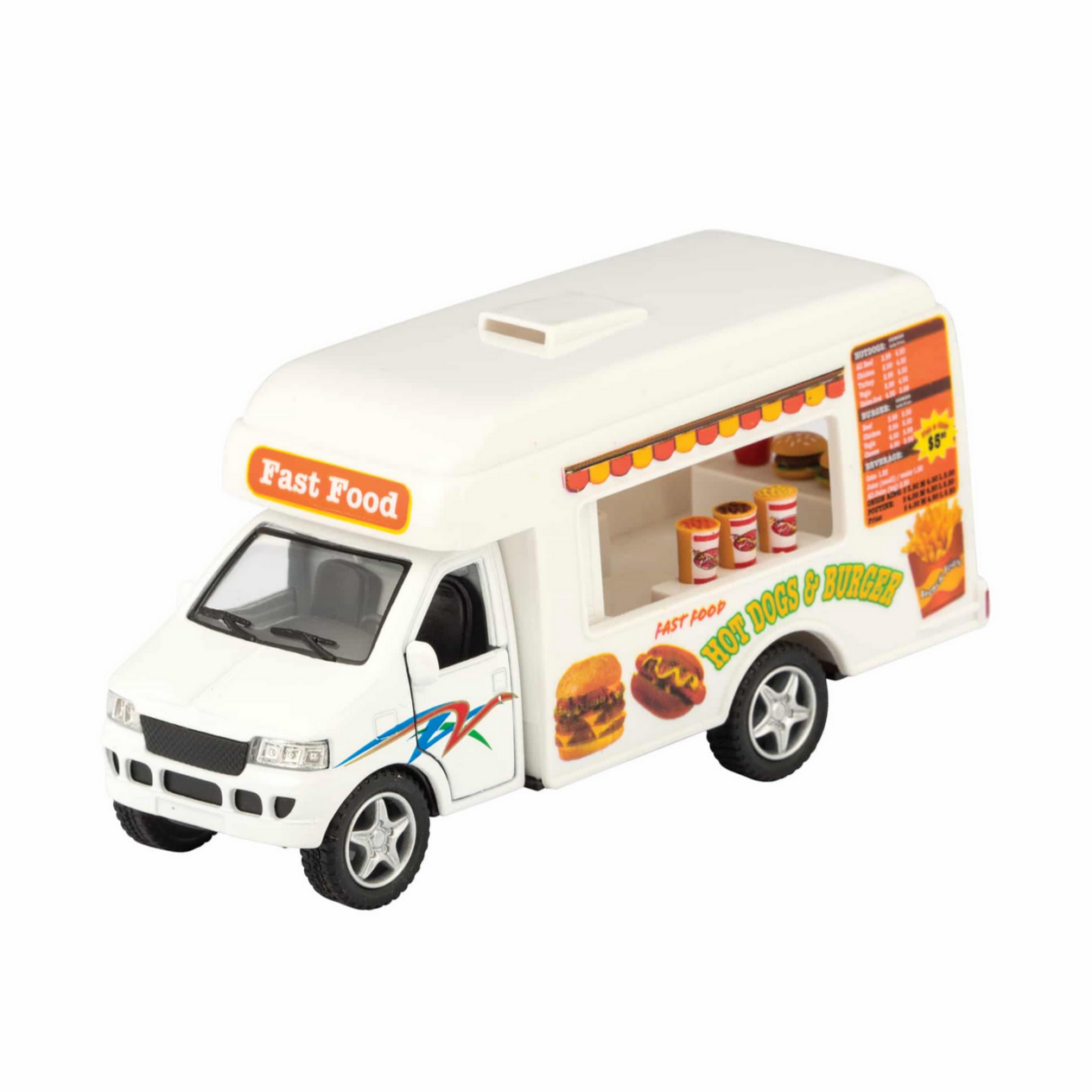side of fast food truck