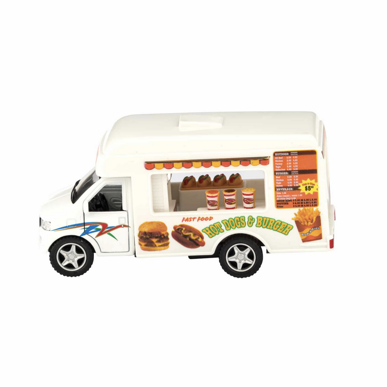 side of fast food truck