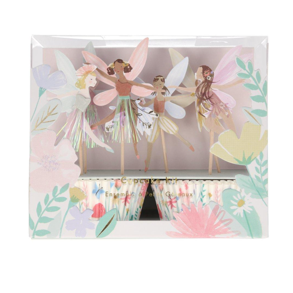 box of fairy cupcake toppers