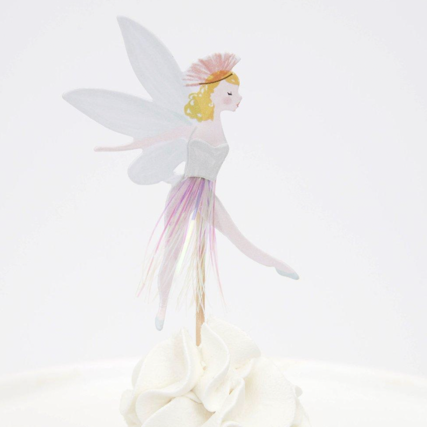 close up of white skinned fairy