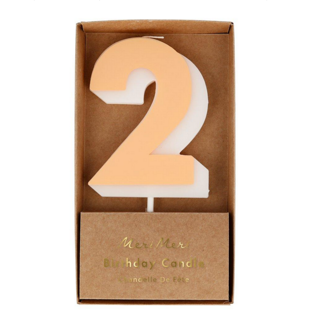 peach number 2 in kraft box