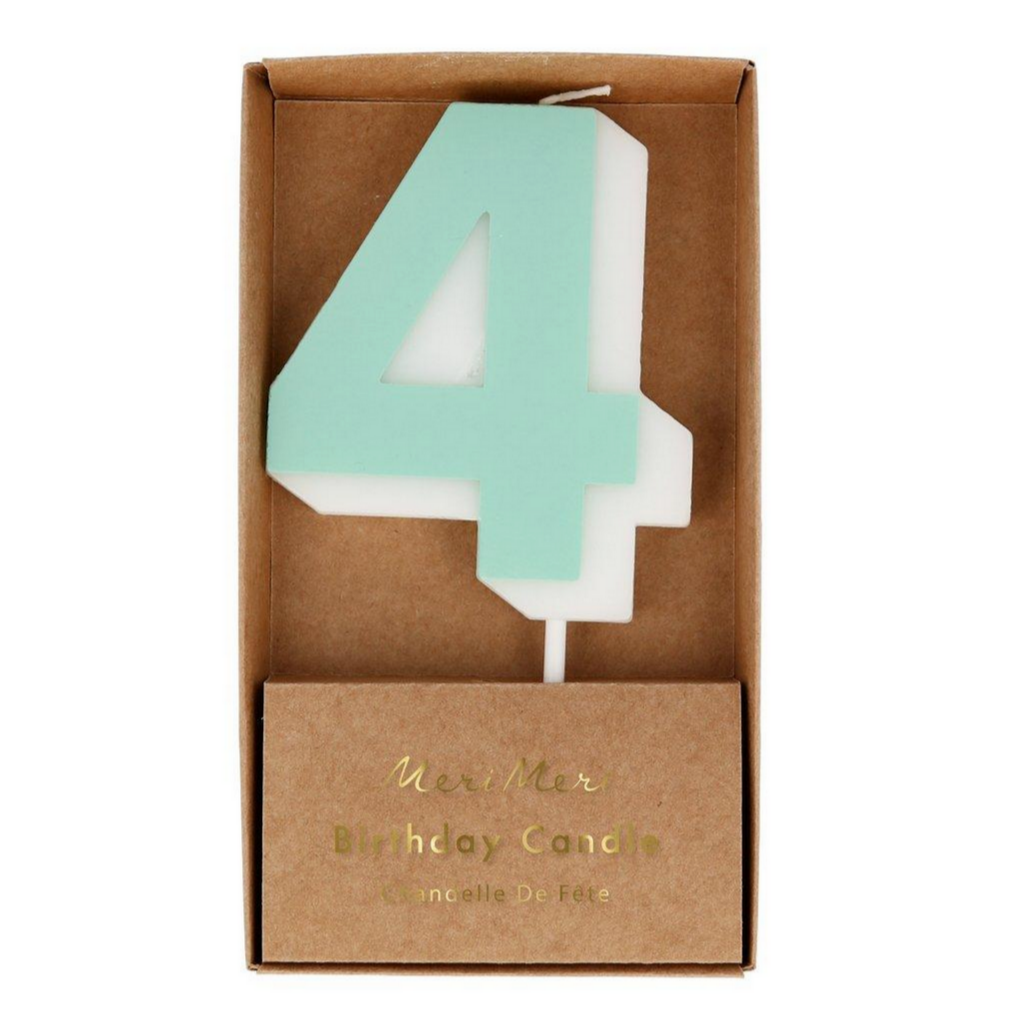 aqua number 4 in kraft box