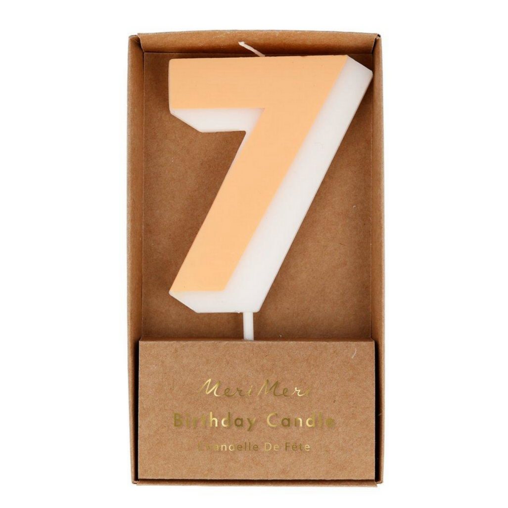 peach number 7 in kraft box