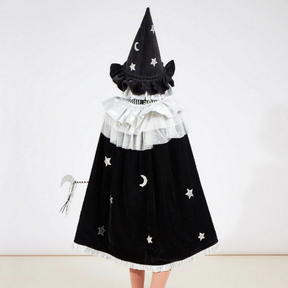 Witch/Wizard Cape Costume (cape and wand only)