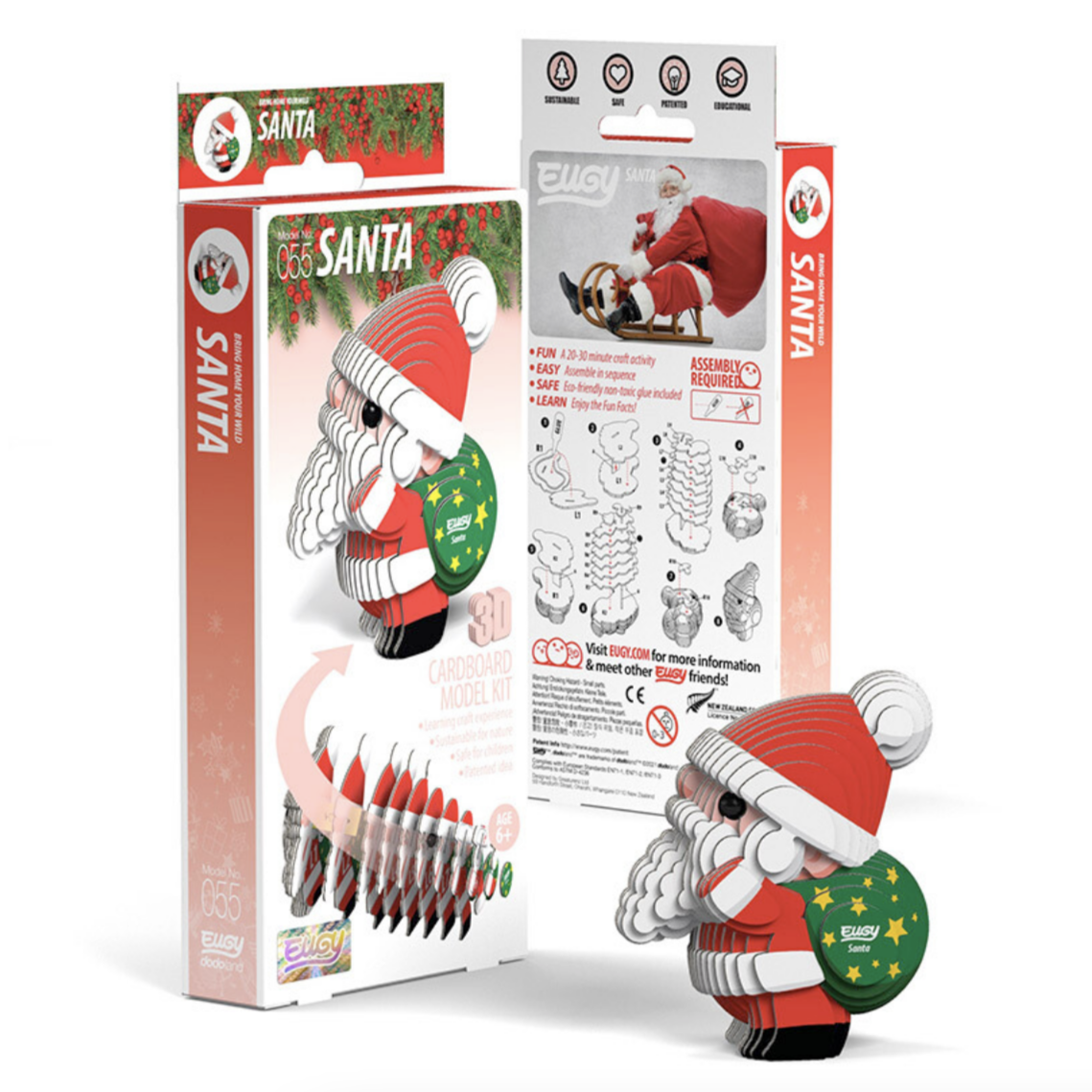 Santa 3-D model kit