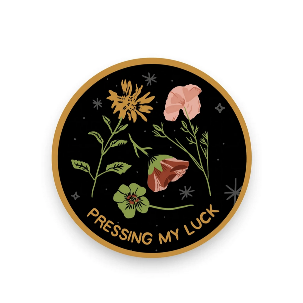 Pressing my Luck Vinyl Sticker