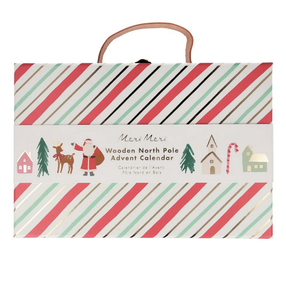 Festive Village Wooden Advent Calendar