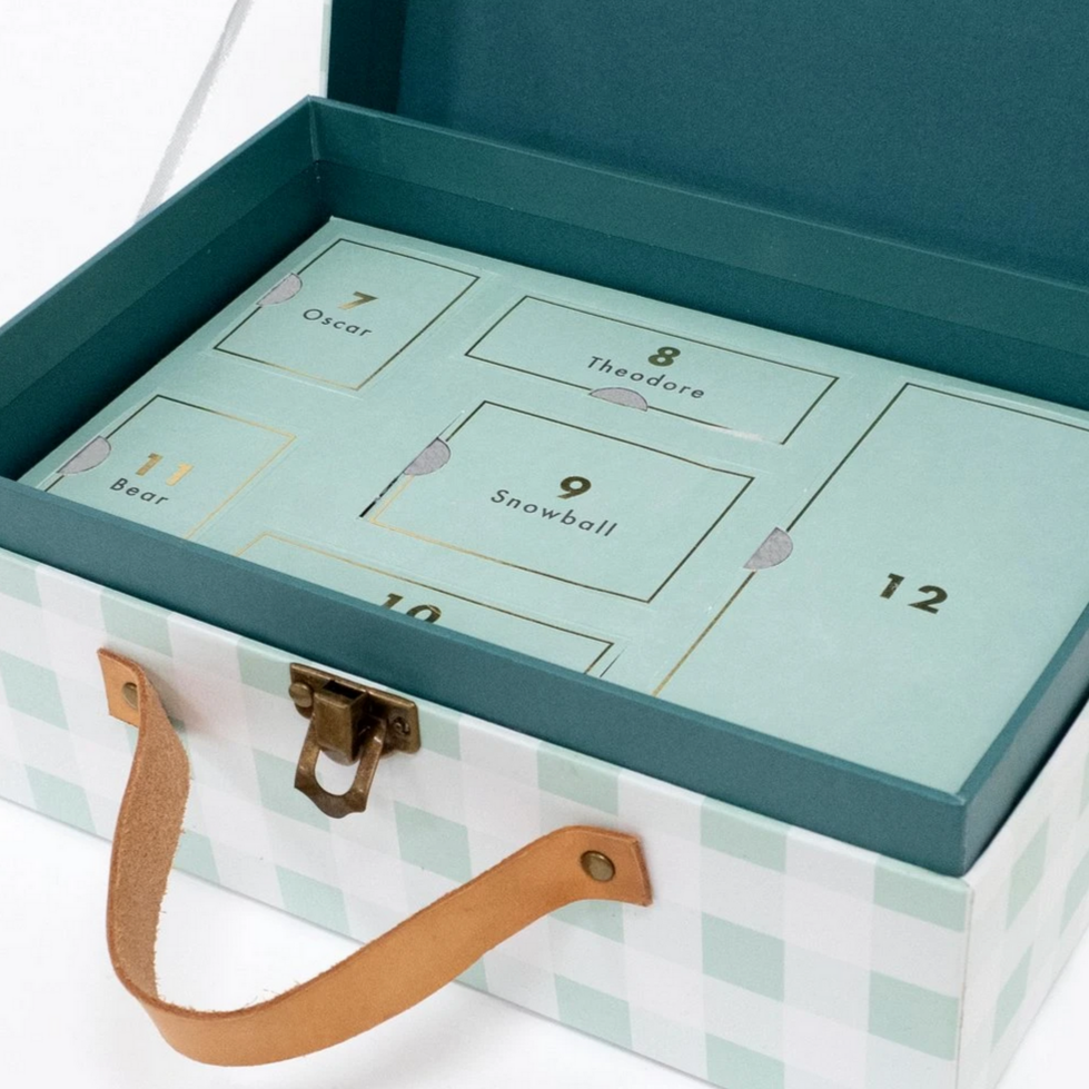 Wooden Cat Advent Suitcase