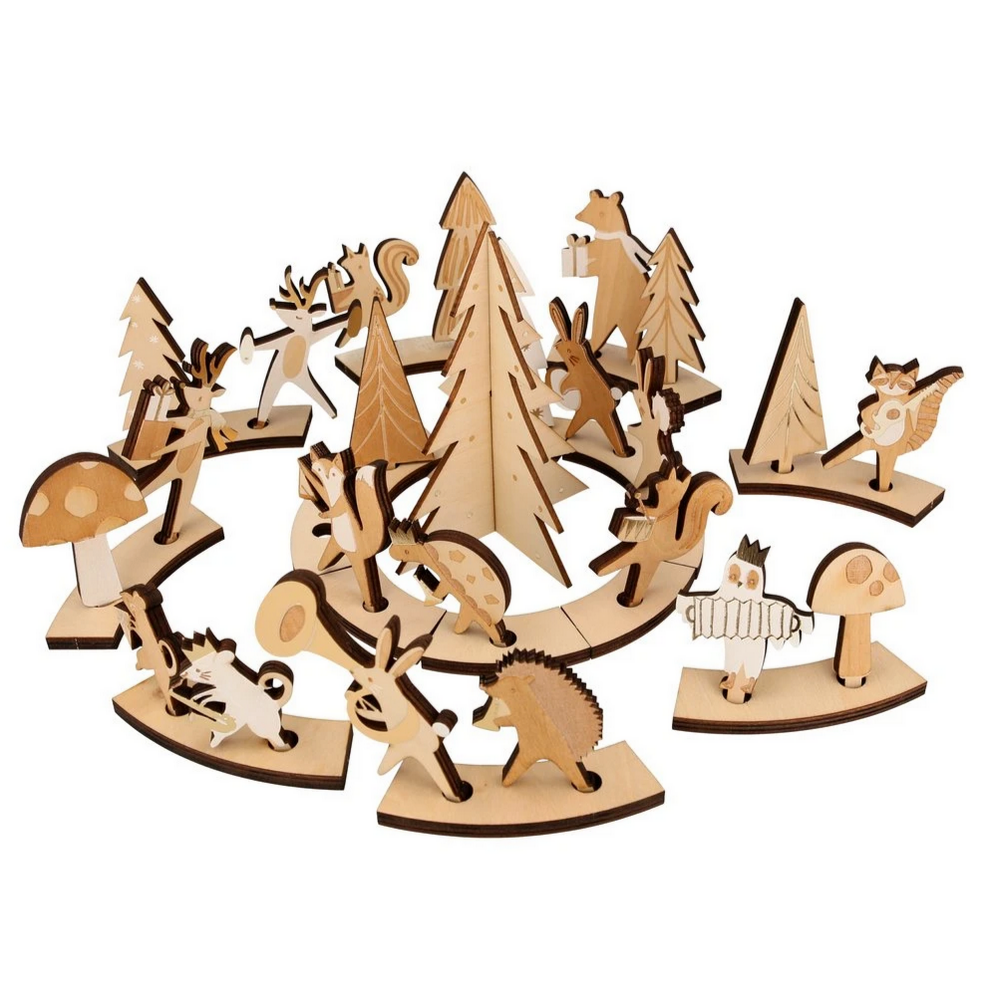 Wooden Marching Band Advent Calendar