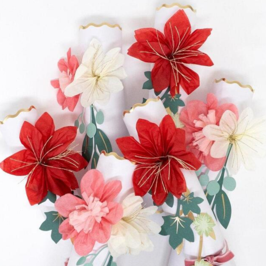 Hazel Gardiner - Flower Crackers (wooden brooch with gold foil detail)