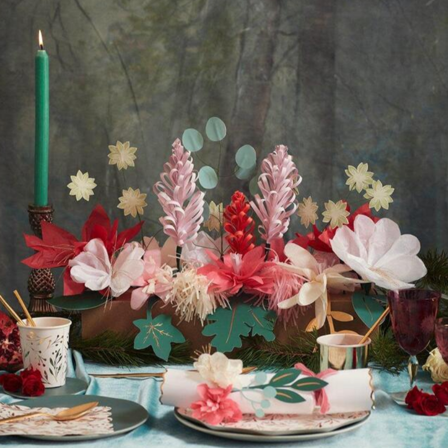 Hazel Gardiner - Flower Crackers (wooden brooch with gold foil detail)