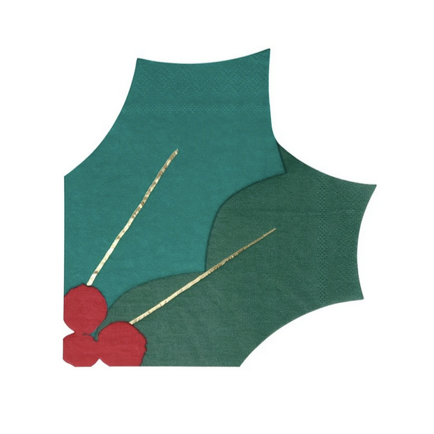 Holly Leaf Napkins (16pk)