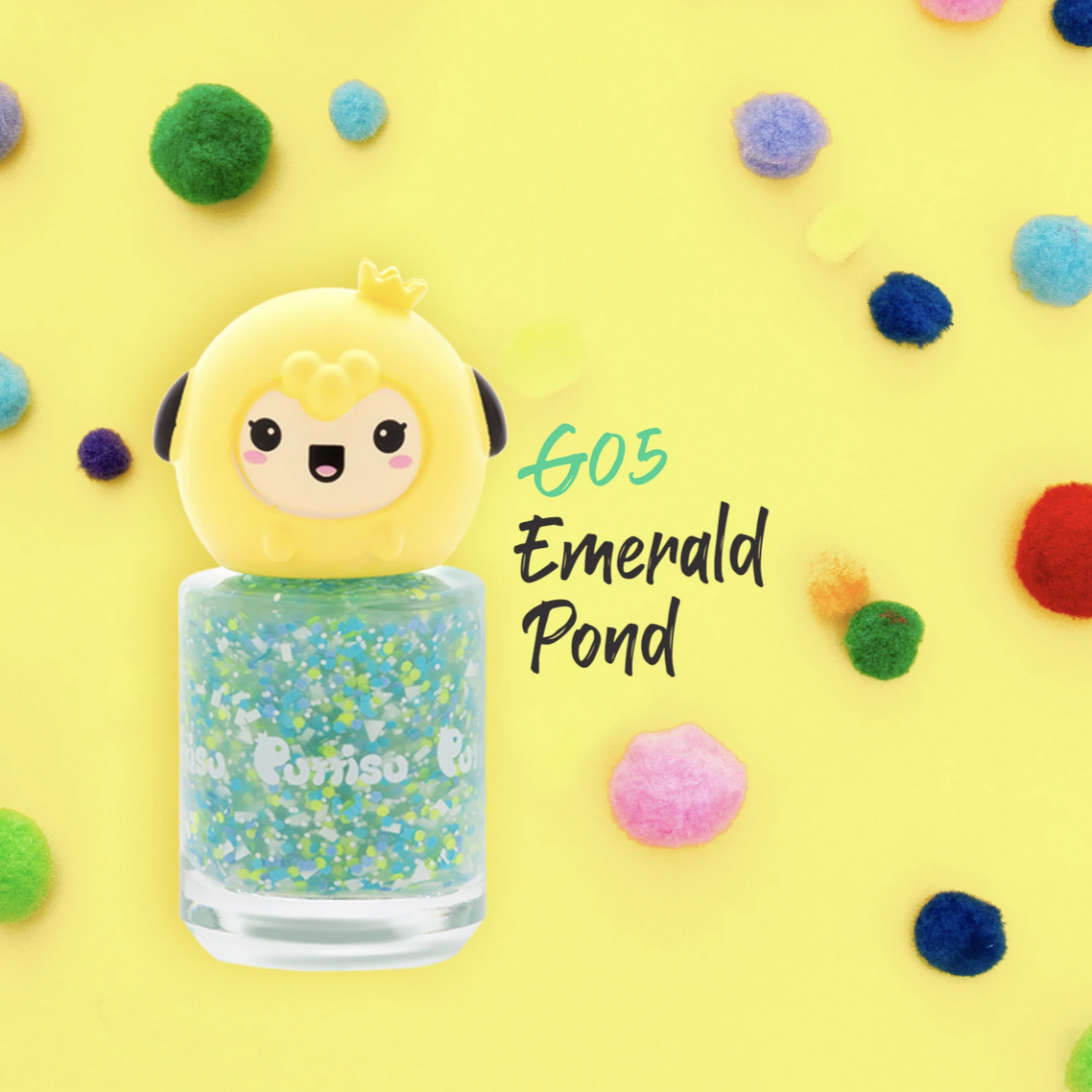 Glitter Nail Polish -Emerald Pond