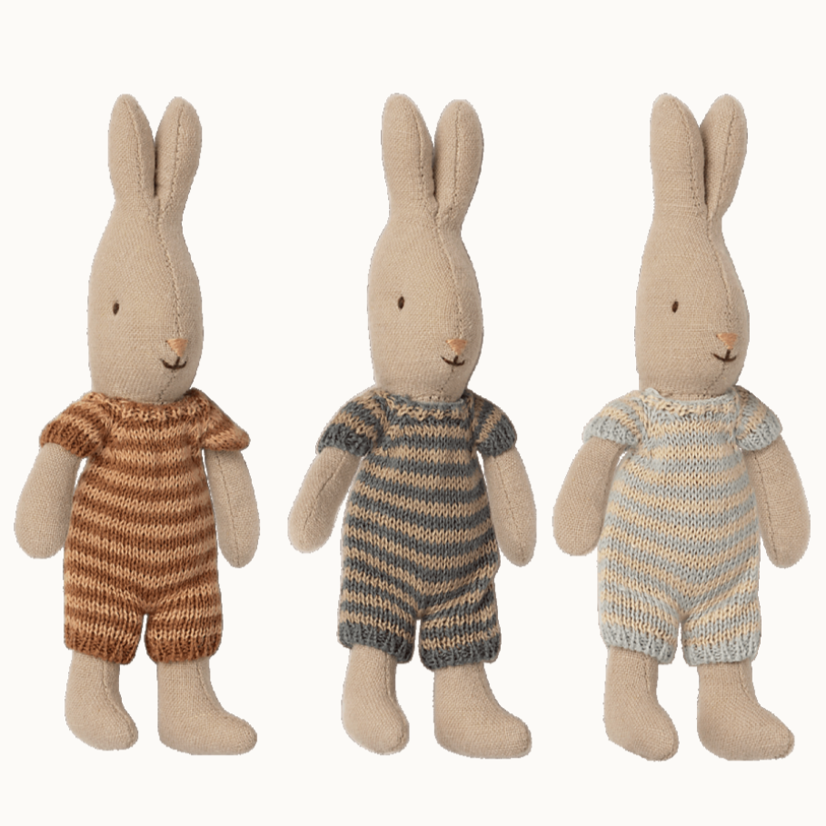 Rabbit in Knitted Romper -micro