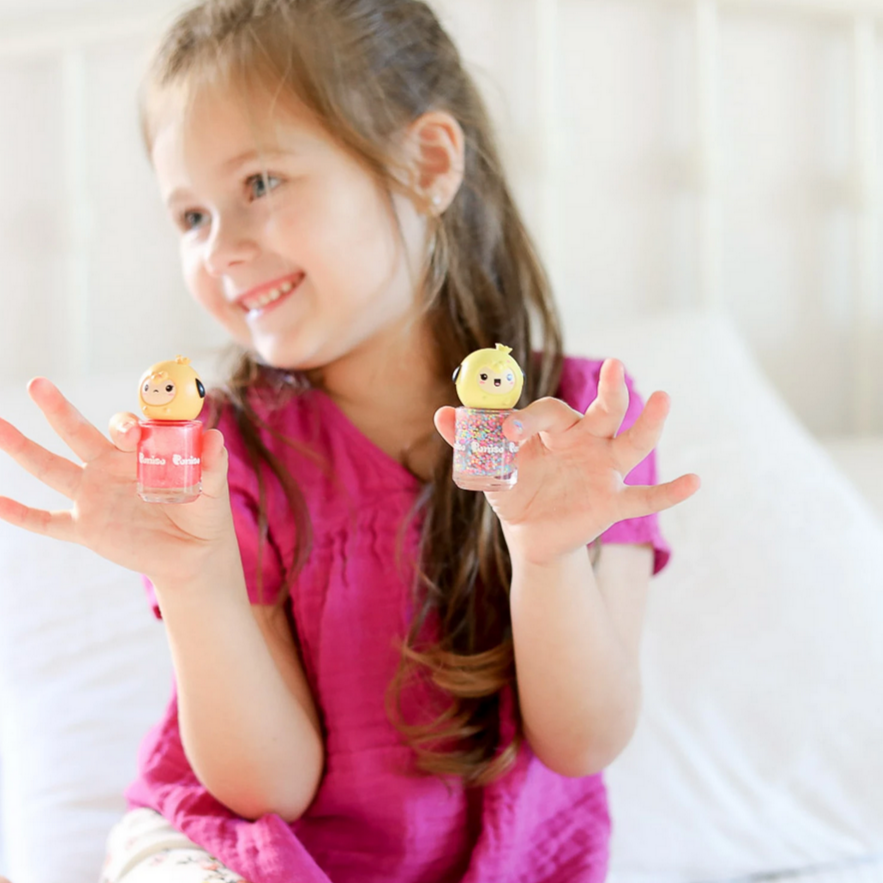 Glitter Nail Polish -Pink Flower Garden