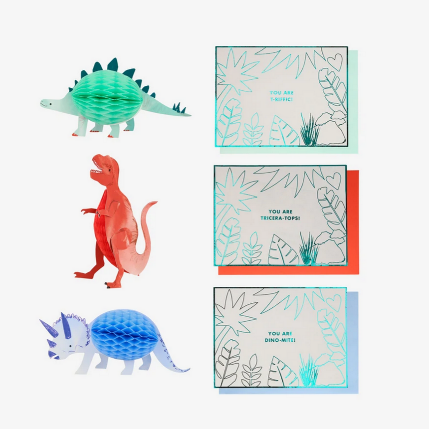 Dinosaur Valentine Cards (pk12)
