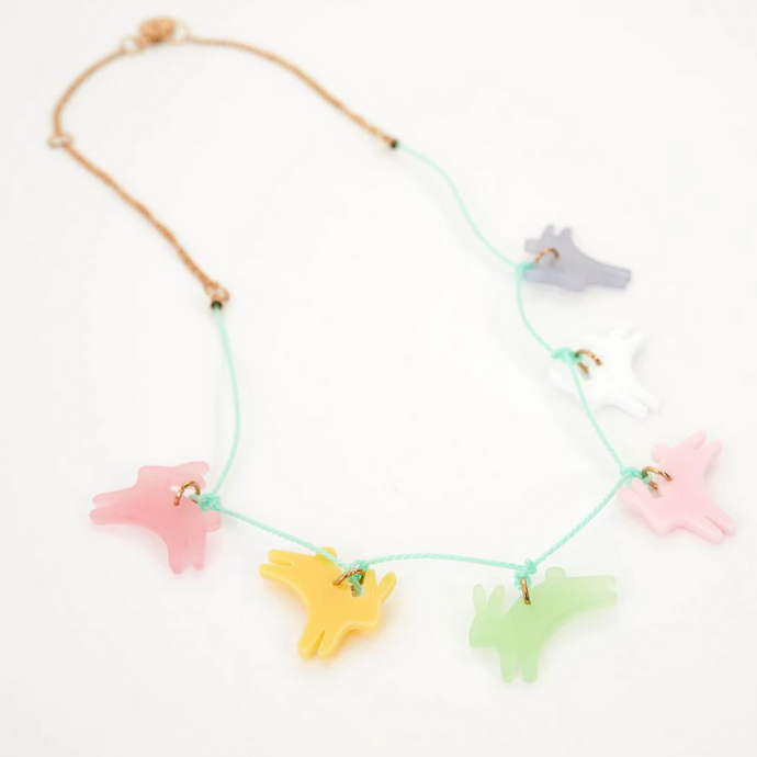 Leaping Bunny Necklace