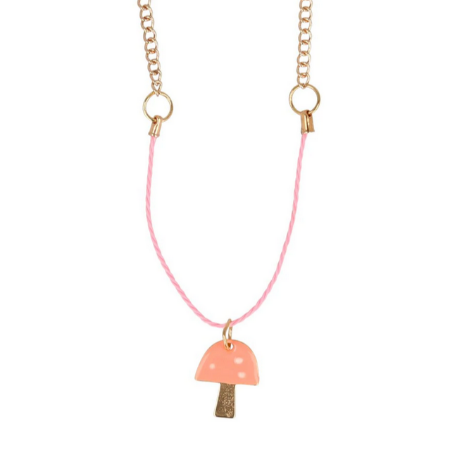Enamel Mushroom Necklace