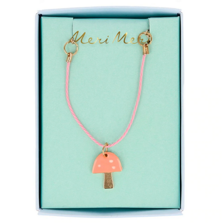 Enamel Mushroom Necklace