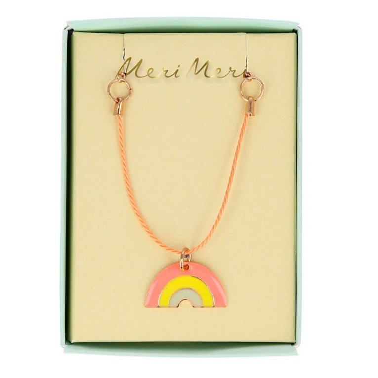 Enamel Rainbow Necklace