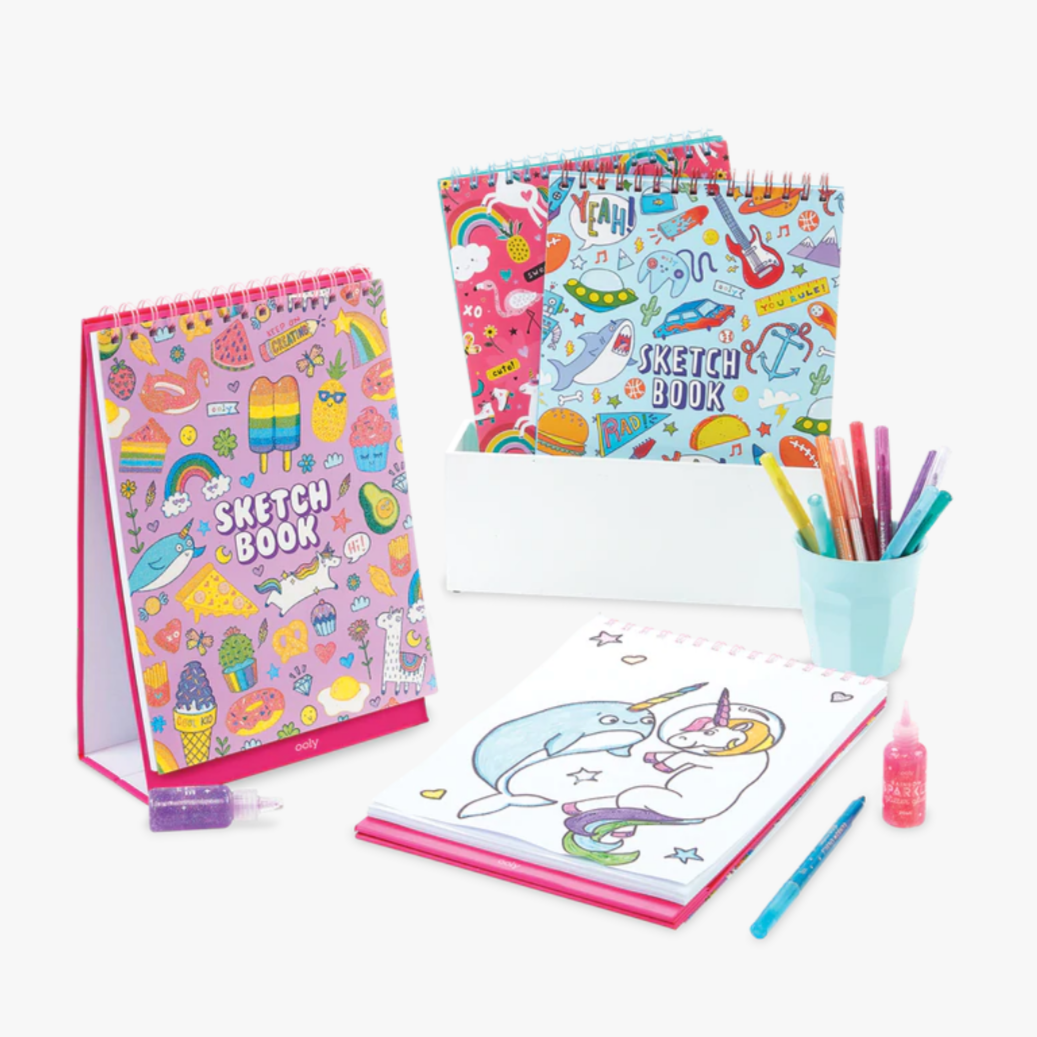 Standing Sketchbook - cute doodle world