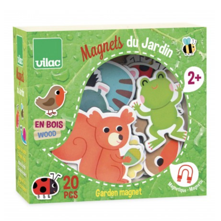 Wooden Garden Magnets 20pcs