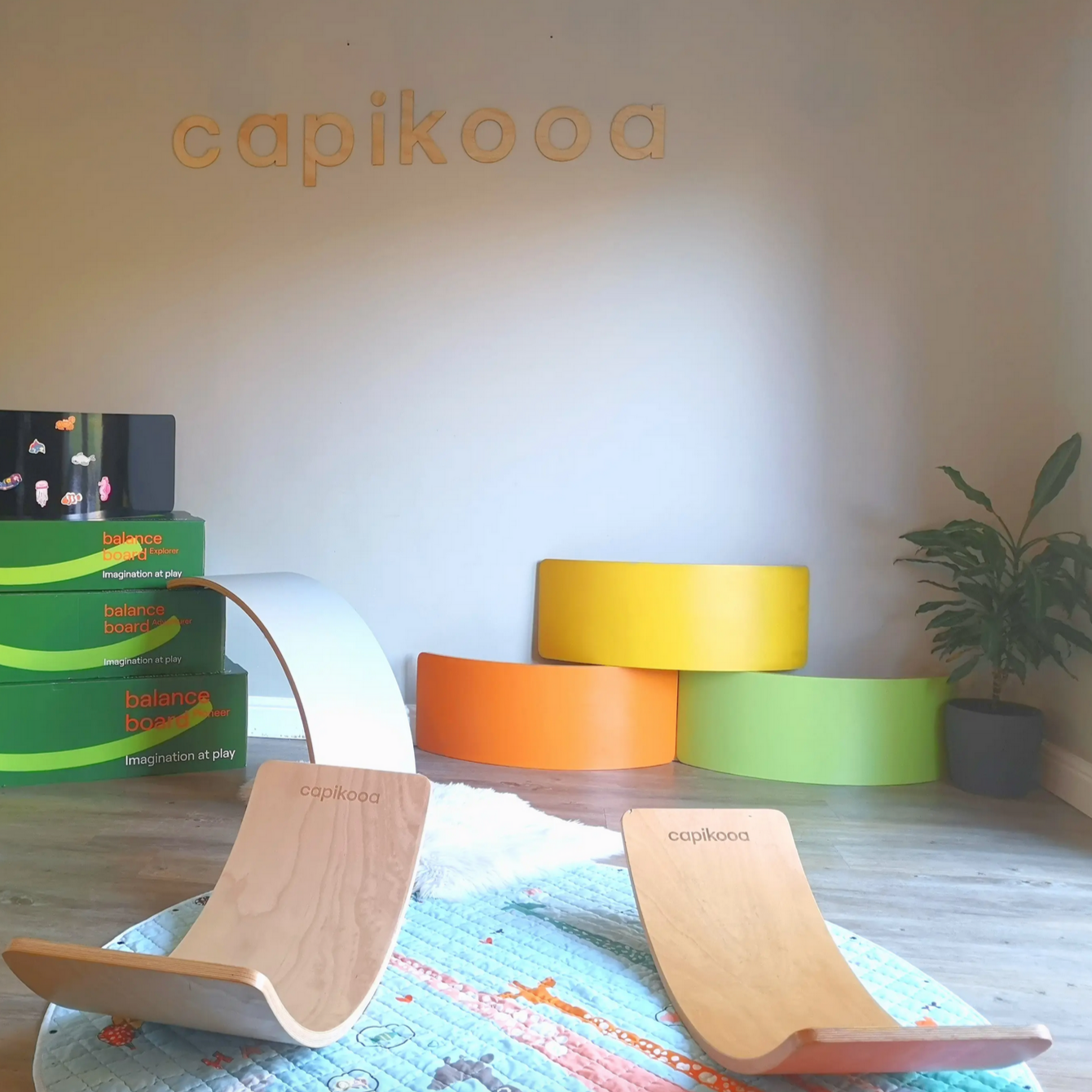 Capikooa Adventurer Balance Board yellow