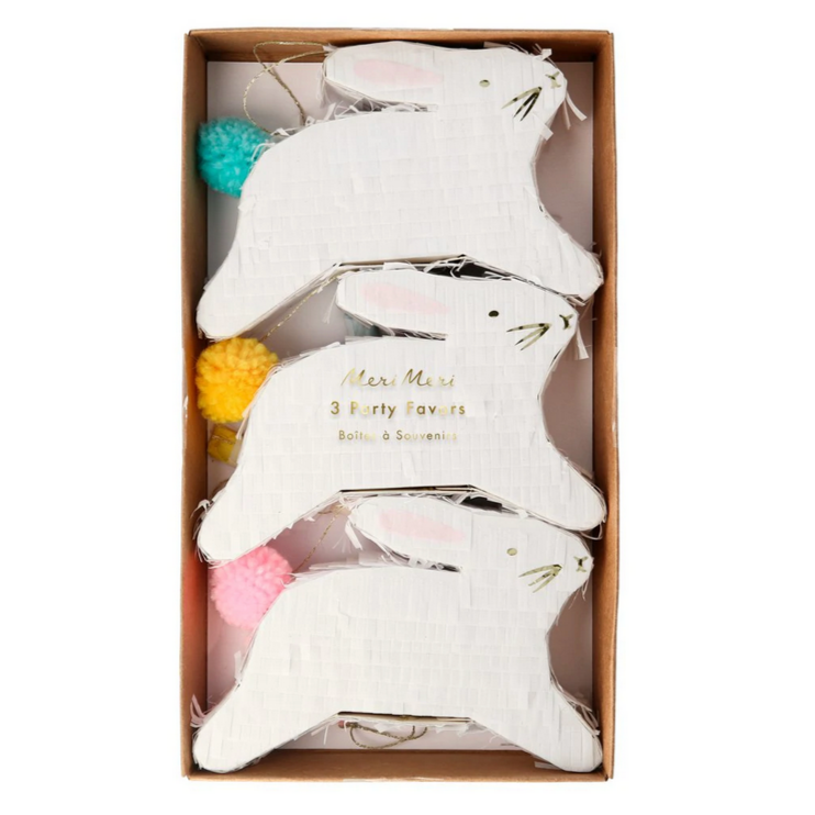 Leaping Bunny Pinata Favors (3pk)