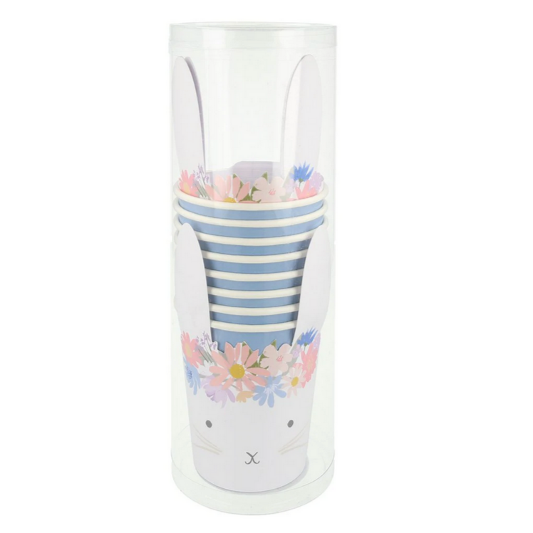 Spring Floral Bunny Cups (8pk)