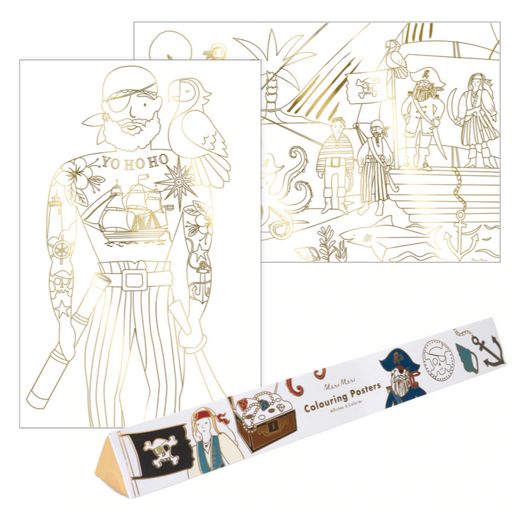 Pirate Coloring Posters (2pk)