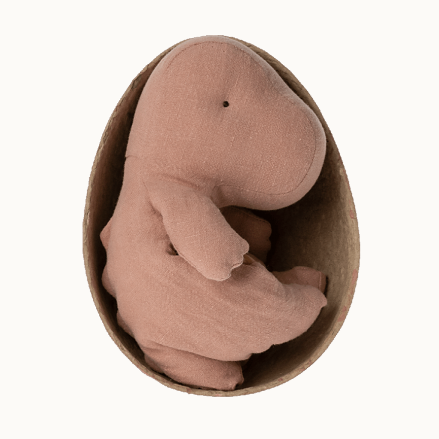 Gantosaurus in Egg Small -old rose