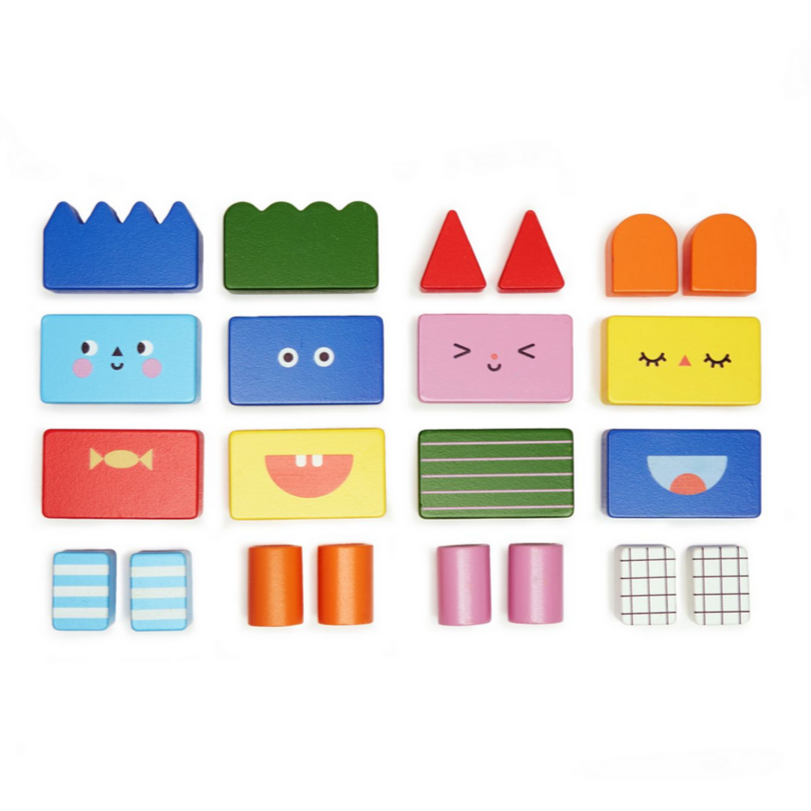 Stack & Mix Wooden Building Blocks