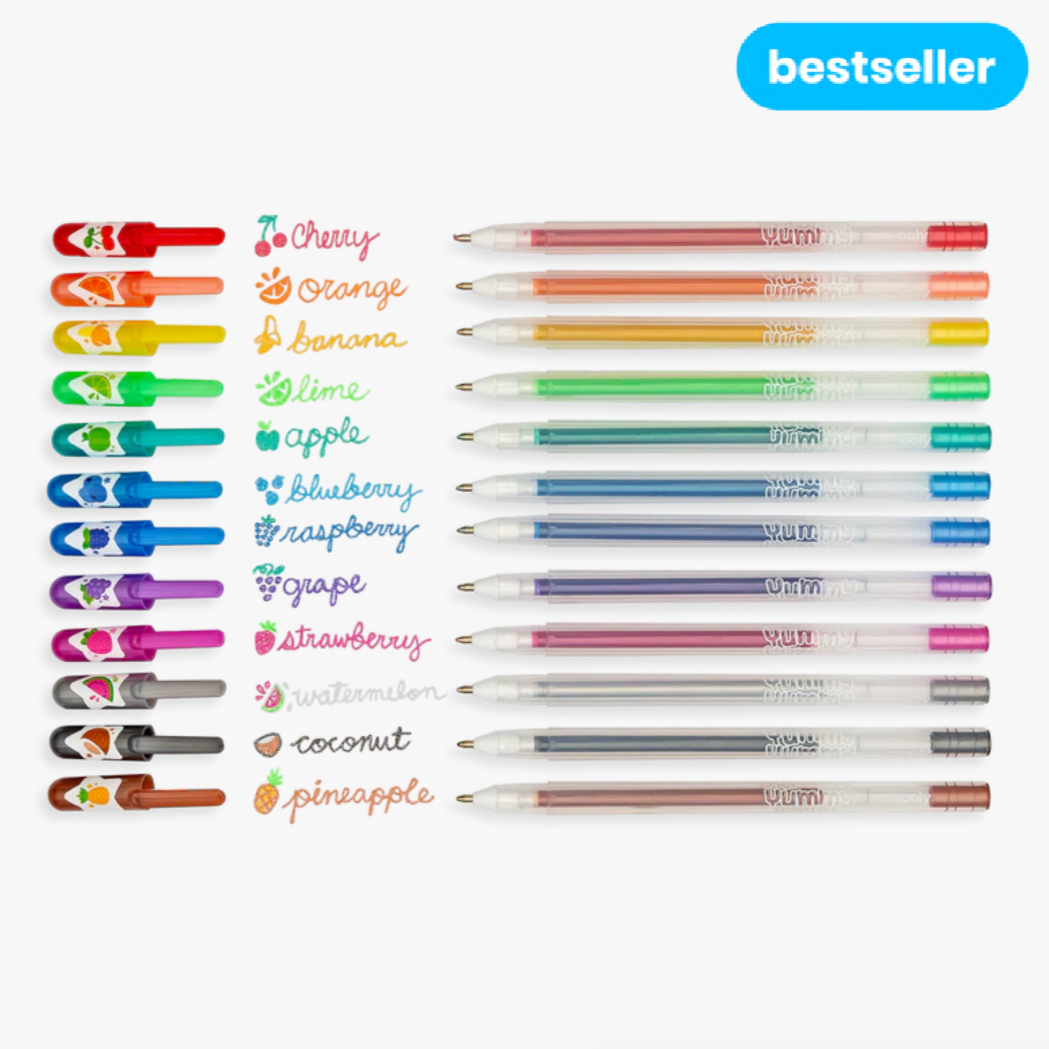 12 Yummy Yummy Scented Glitter Gel Pens 2.0