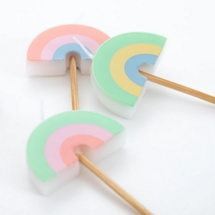 Rainbow Party Candles