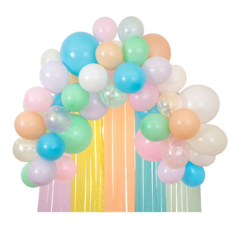 Pastel Balloon & Streamer Garland (50 balloons)