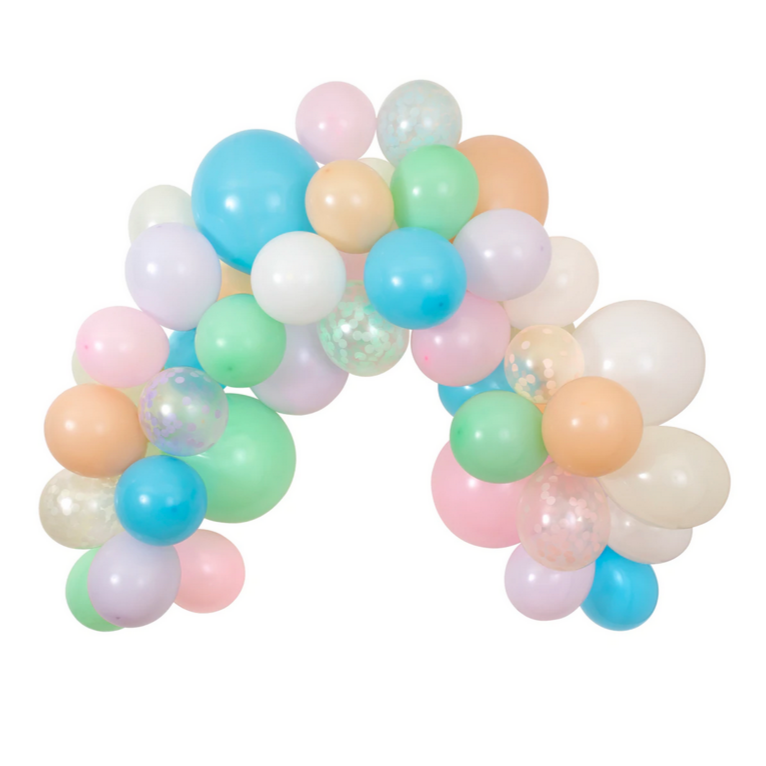 Pastel Balloon & Streamer Garland (50 balloons)