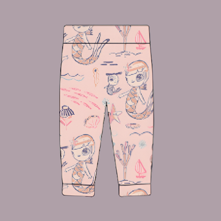 Mermaid ruffle pants hot sale