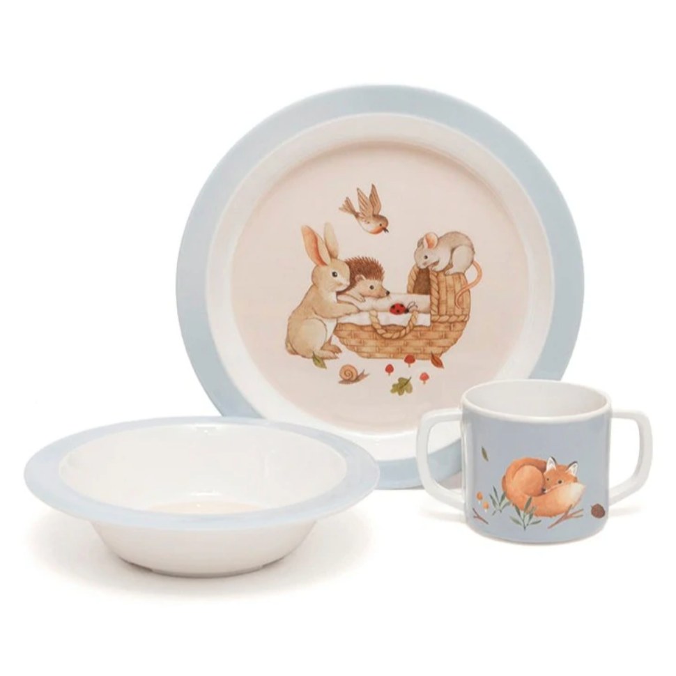 Hedgehog Animal Bowl -dove blue