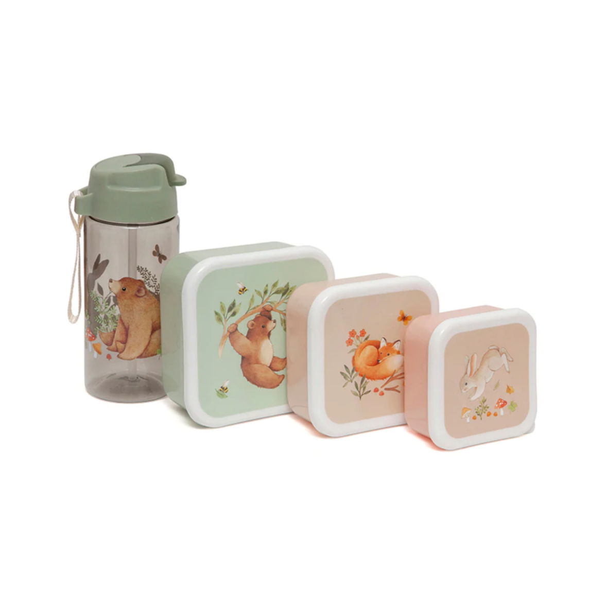 Lunchbox Set Woodland -bear and his friends
