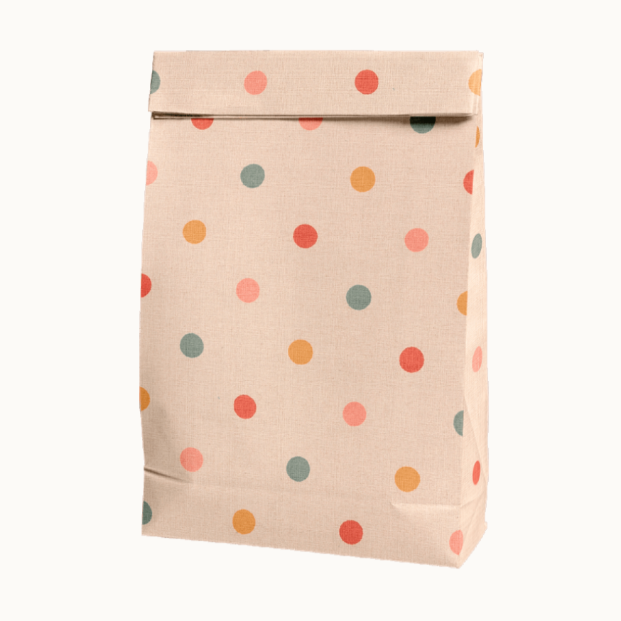 Gift Bag -multi dots (small)