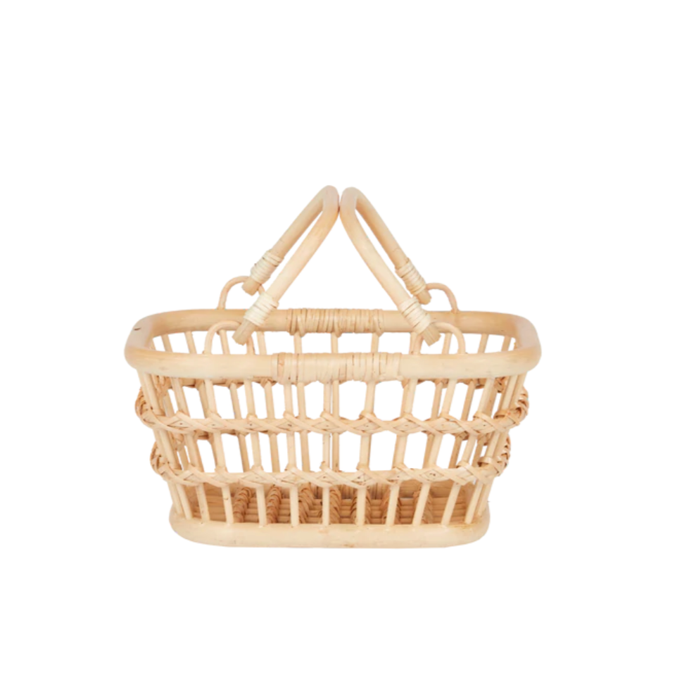 Rattan Tarry Basket - Wheat